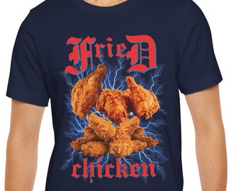 Bootleg Fried Chicken shirt, Unisex Short Sleeve Tee shirt, chicken,southern fried chicken,crispy,tenders,wings,Korean fried chicken shirt,