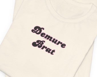 Demure Brat shirt,Unisex Jersey Short Sleeve Tee,very demure,very mindful,bratty shirt,bratty summer shirt,
