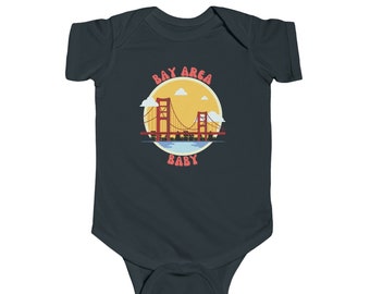 Bay Area Baby Infant Fine Jersey Bodysuit san francisco,golden gate bridge,san fran, the bay,baby shower gift, new mom,new born,baby clothes