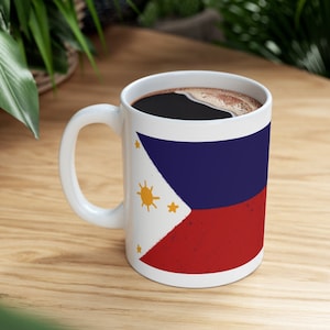 Filipino Flag  Ceramic Mug 11oz pinoy,pinay,philippines,pinoy pride,pacific islander,asian