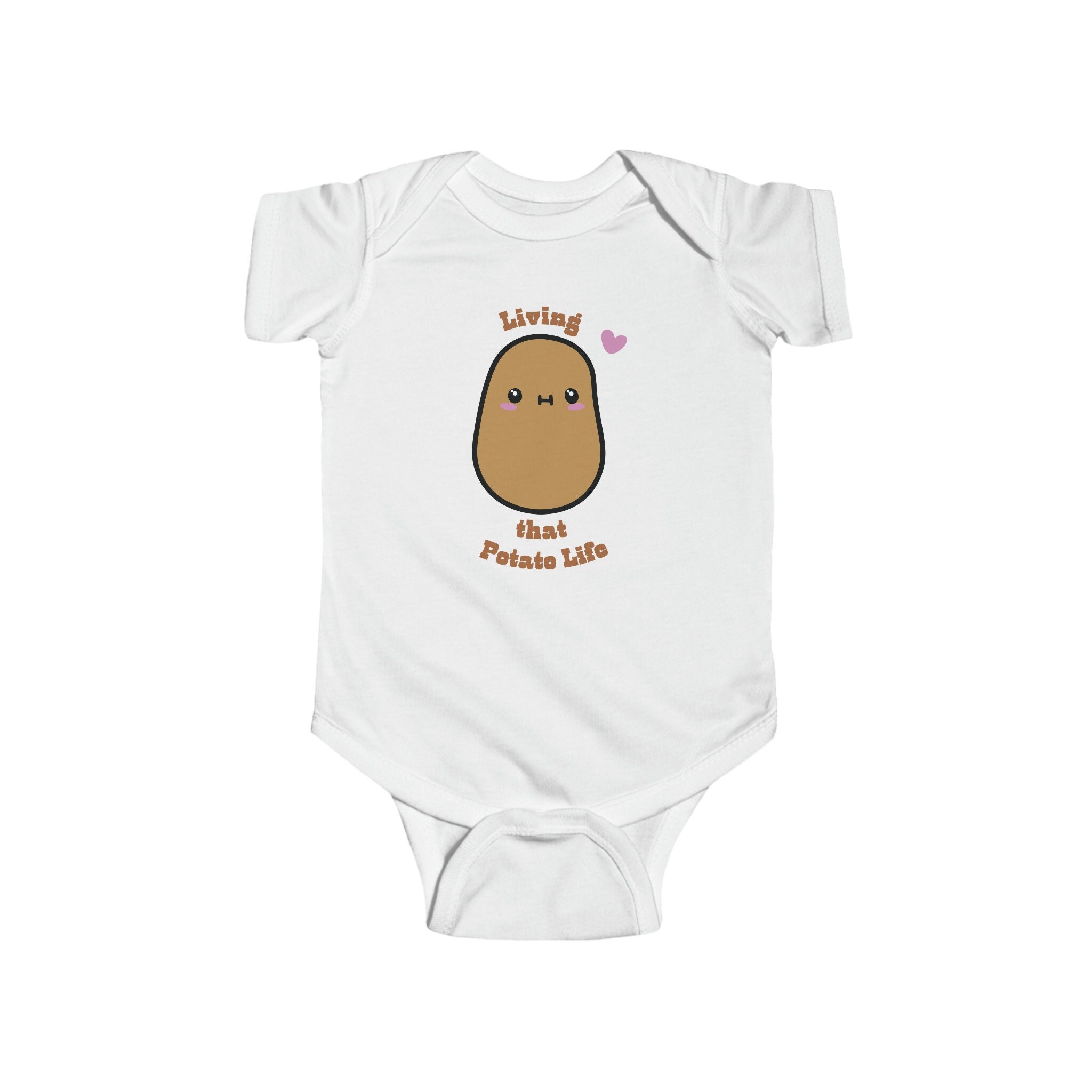 Living that Potato Life Infant Fine Jersey Bodysuit baby clothes,baby  shower gift,spud,newborn clothes,cute baby clothes