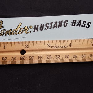 DISCOUNT &quot;2nd&quot; Gold Metallic Ink Guitar Headstock Waterslide Decal