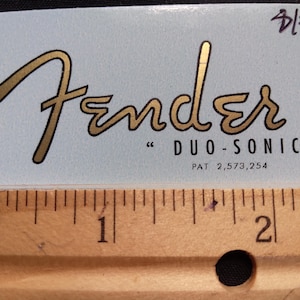 DISCOUNT &quot;2nd&quot; Gold Metallic Ink Guitar Headstock Waterslide Decal