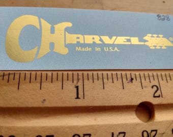 2nd Gold Metallic Ink Guitar Headstock Waterslide Decal