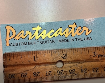 Metallic Gold Partscaster Guitar Waterslide Decal