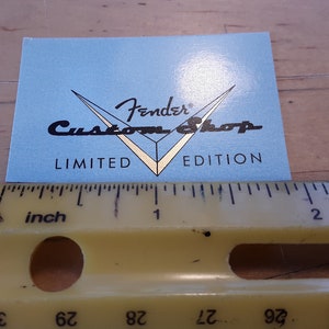Guitar Headstock Waterslide Decal
