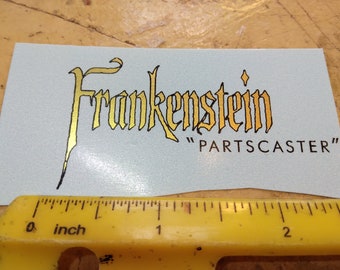 Metallic Gold Electric Guitar Waterslide Decal - Restoration Grade