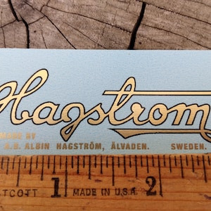 Hagstrom Electric Guitar Waterslide Decal, Metallic Ink guitar decal, Premium Quality guitar decal, Restoration Grade guitar decal