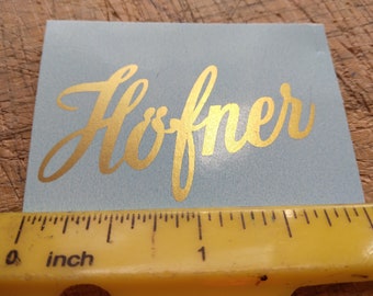 Metallic Gold Electric Guitar Waterslide Decal: Restoration Grade