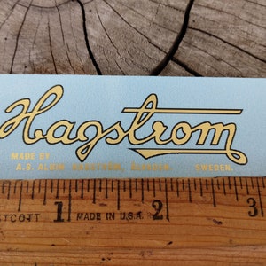 Hagstrom 2 Electric Guitar Waterslide Decal, Metallic Ink guitar decal, Premium Quality guitar decal, Restoration Grade guitar decal