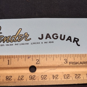 DISCOUNT &quot;2nd&quot; Gold Metallic Ink Guitar Headstock Waterslide Decal