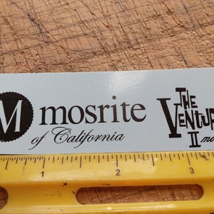 2nd Black Ink Guitar Headstock Waterslide Decal