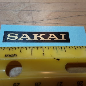 SAKAI 1960s Electric Guitar Waterslide Decal, Metallic Ink guitar decal, Premium Quality guitar decal, Restoration Grade guitar decal
