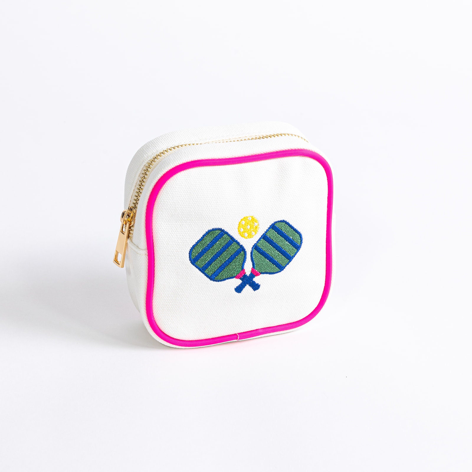 Pickleball Cosmetic Bags - pickle ball present - captain gift - friend gift - tennis present - pickleball pouch