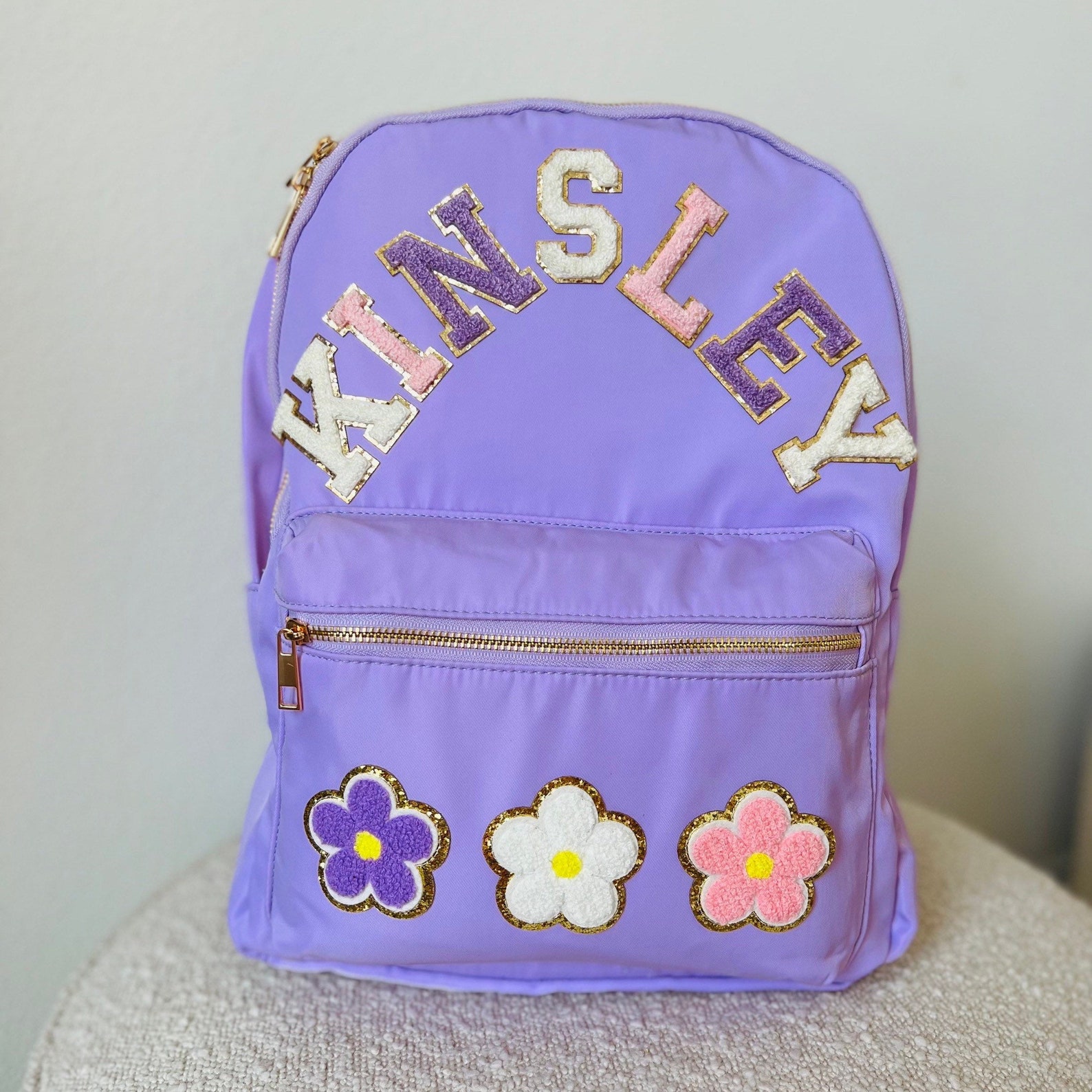 NEW Nylon Backpack Personalized Backpack Customizable Backpack Letter ...