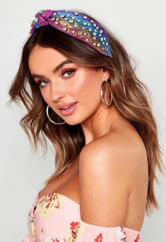 Designer Headband Spring Headband Jeweled Headband Etsy