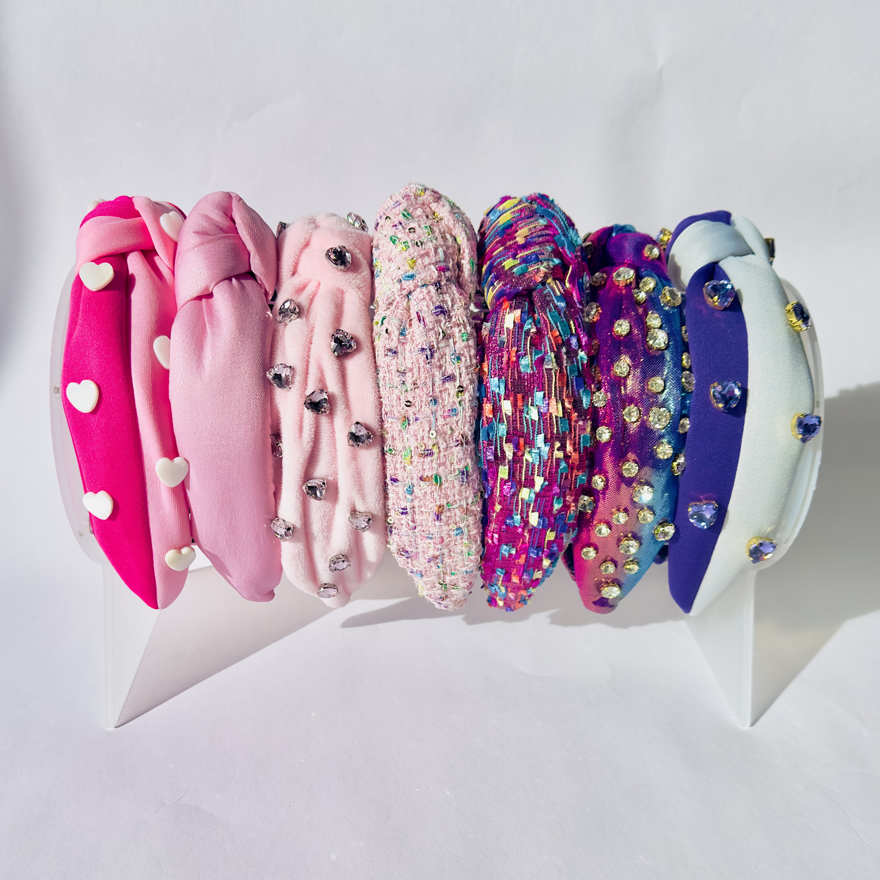 Stoney Clover x Lele Sadoughi Crystal Hearts Headband Stoney Clover x Lele Sadoughi Headband main image 2