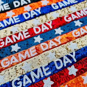 Star Purse Straps - sequin purse strap - beaded guitar strap - gameday bag strap - gameday gear - concert strap