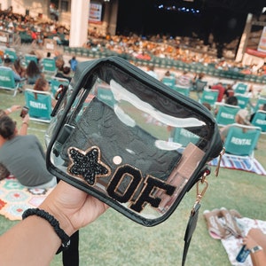 Game day bag- Clear Stadium Bag - Clear Crossbody Purse - football Bag - Clear Concert purse - Clear Crossbody Bag - Game day purse