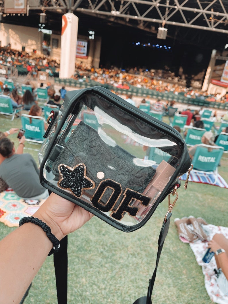 Game day bag- Clear Stadium Bag - Clear Crossbody Purse - football Bag - Clear Concert purse - Clear Crossbody Bag - Game day purse 