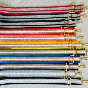 Crossbody purse strap - game day purse strap - guitar strap - bag strap