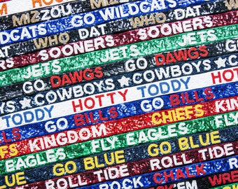 Gameday purse strap - sequin and beaded bag strap - stadium bag strap - ready to ship - strap only - game day gear - beaded purse strap