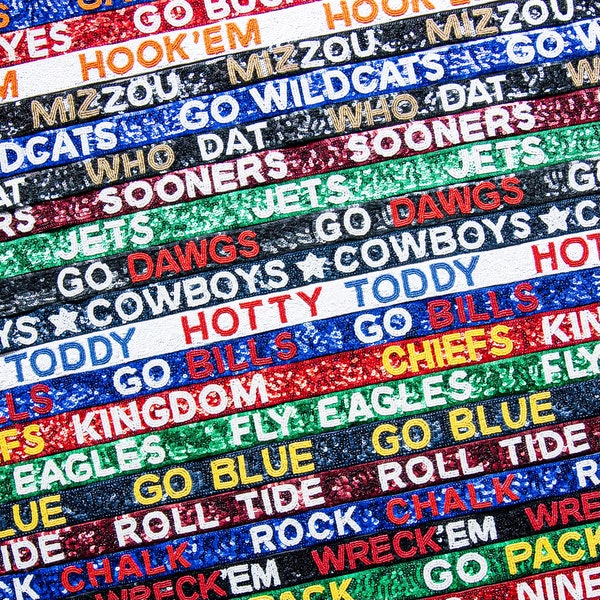 Gameday purse strap - sequin and beaded bag strap - stadium bag strap - ready to ship - strap only - game day gear - beaded purse strap