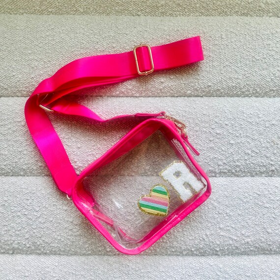 Adidas clear bag pink hotsell