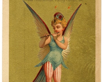 ADVERTISING TRADE CARD. Circa 1910, vintage
