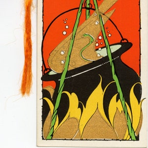 HALLOWEEN TALLY CARD. Circa 1930, vintage