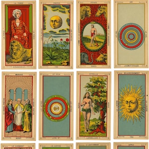 EXQUISITE 1800's TAROT DECK, Complete 78/78. - Etsy