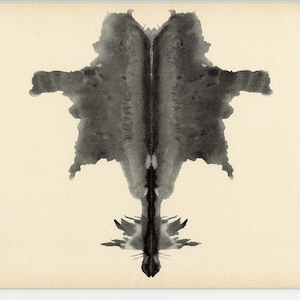 RORSCHACH PRÜFKARTE, circa 1948, Original & Vintage