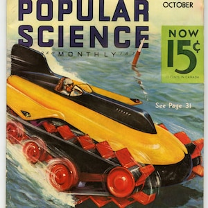POPULAR SCIENCE MAGAZINE, circa 1928. Vintage.