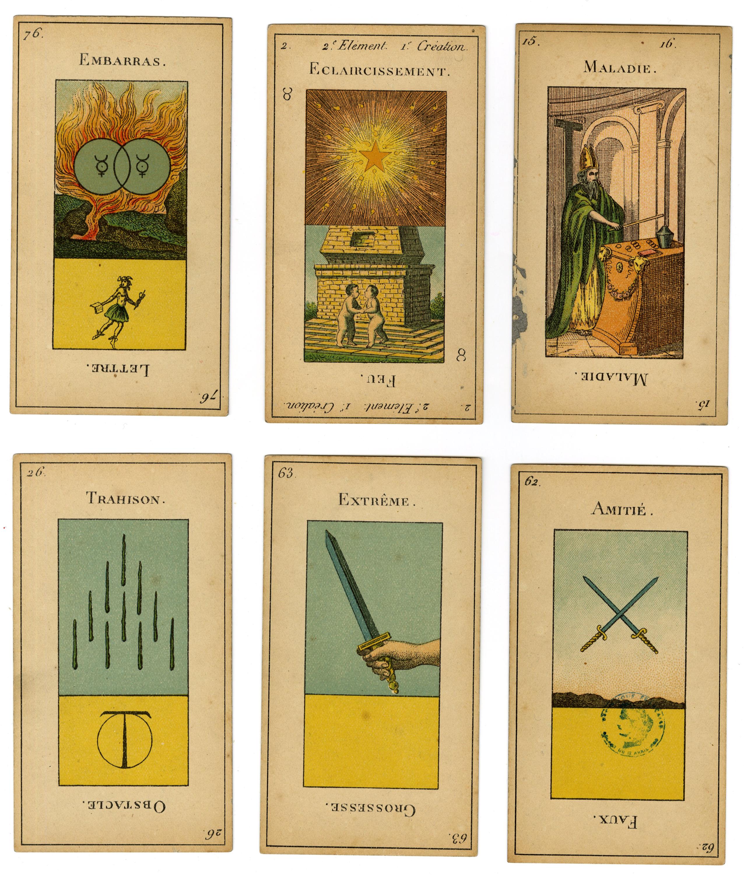 TAROT CARDS, La Grand Etteilla. Circa 1890, Original & Vintage