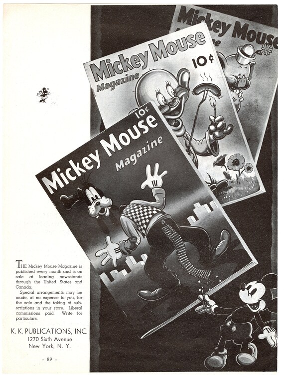 MICKEY MOUSE MERCHANDISE Catalog. Original & vintage Gem