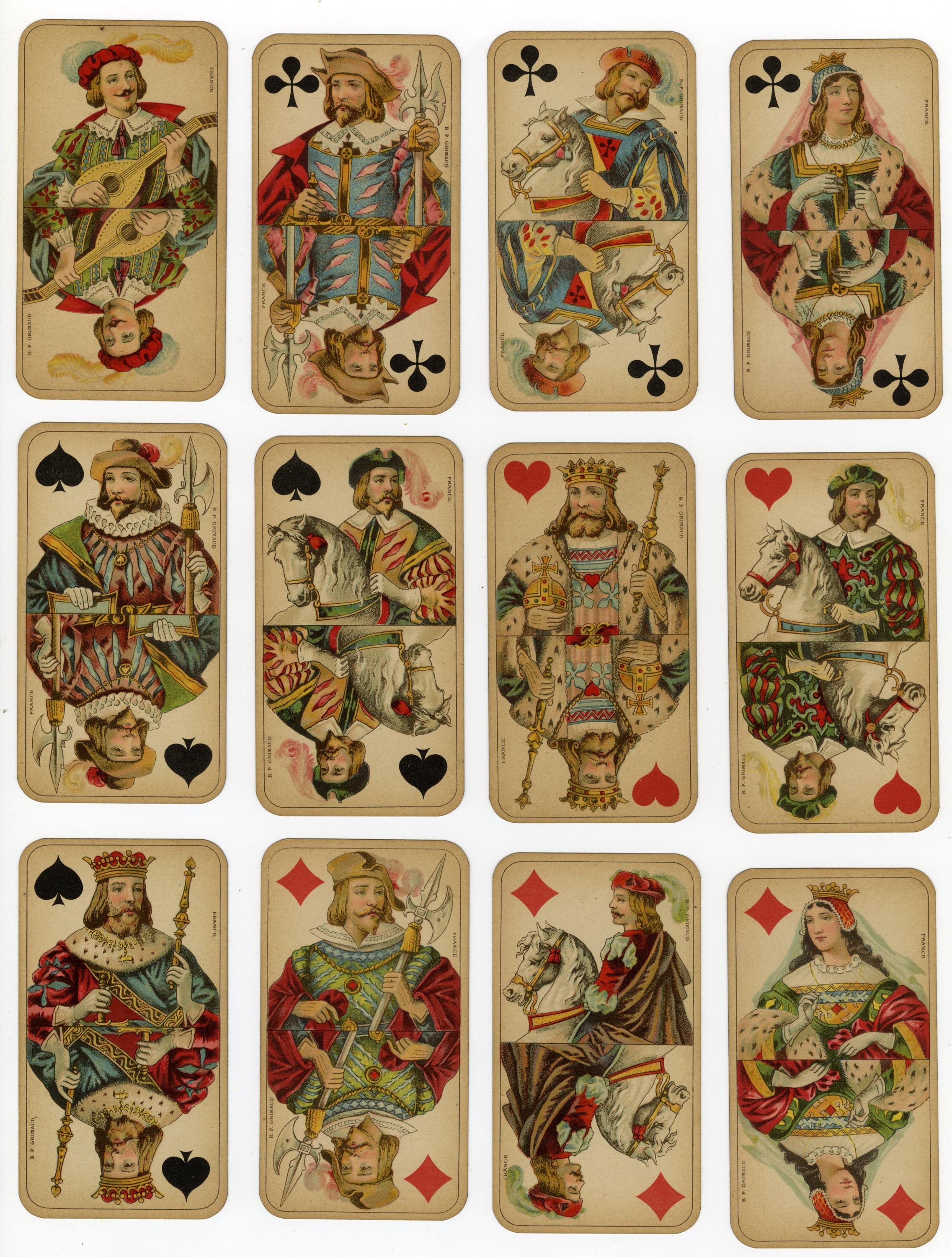 Vintage 1910 Playing Cards - Etsy