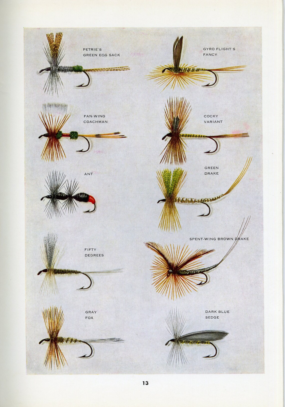 TROUT FLIES CATALOG, Vintage, Published in 1965 Etsy
