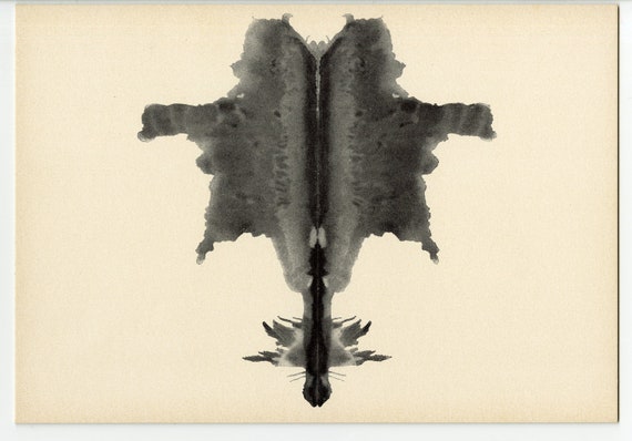 RORSCHACH TEST CARD, Circa 1948, Original & Vintage - Etsy