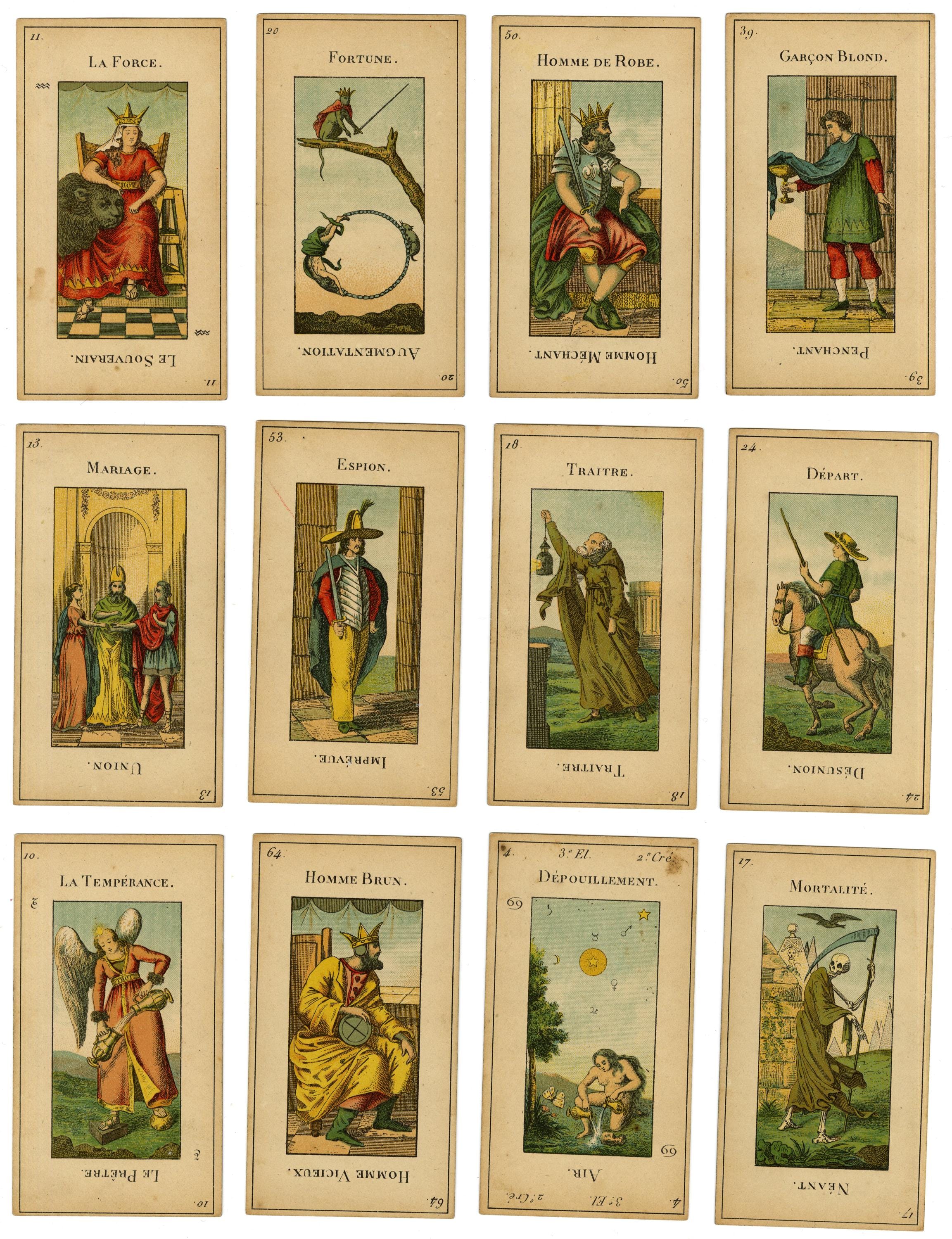 【未開封】エッテイラタロット　GRAND ETTEILLA TAROT CARDS, La Grand Etteilla. Circa 1890, Original & Vintage