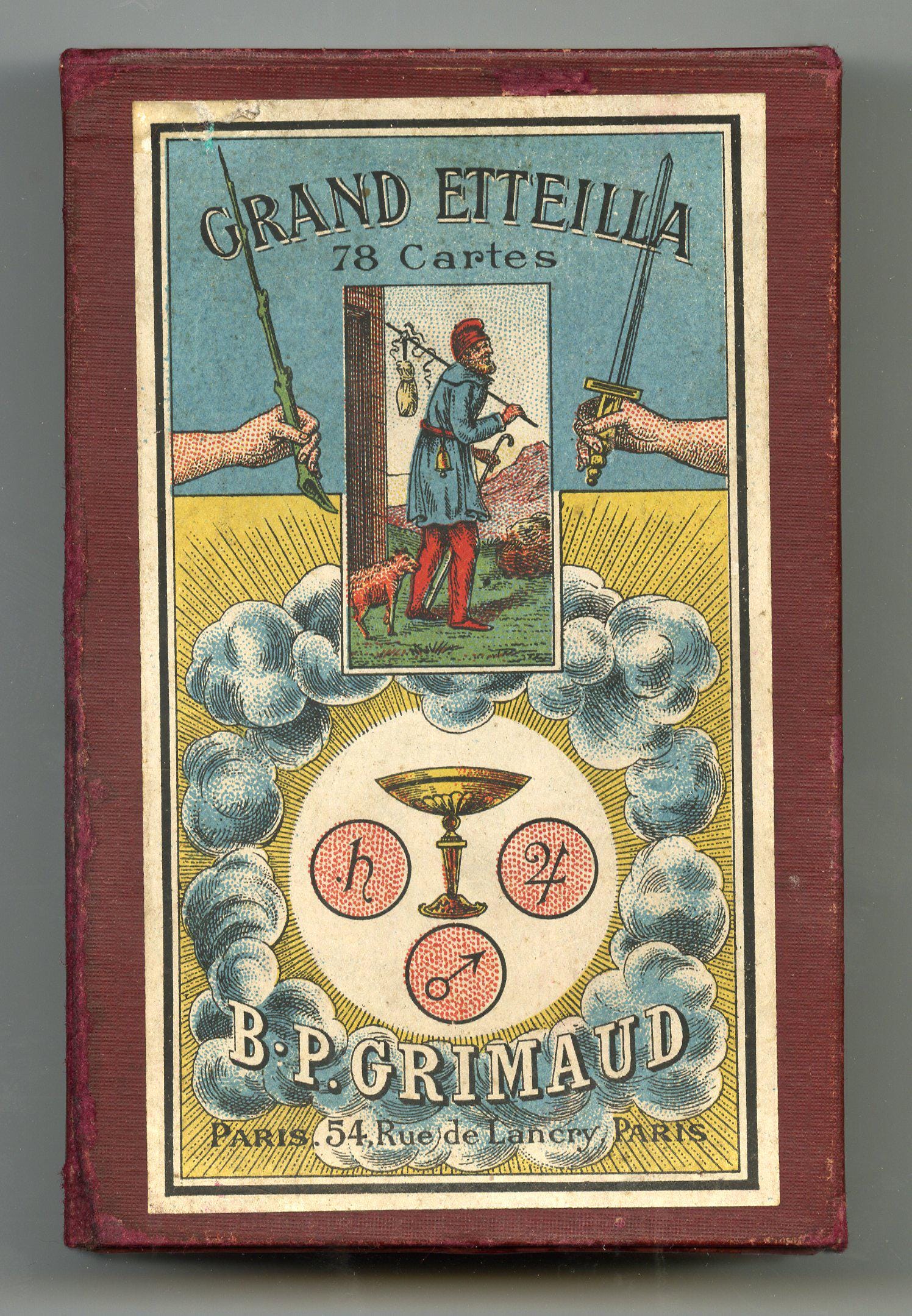 【未開封】エッテイラタロット　GRAND ETTEILLA TAROT CARDS, La Grand Etteilla. Circa 1890, Original & Vintage - Etsy