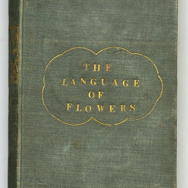 FLORIOGRAPHY: The Language Of Flowers. Dated 1834, original & vintage