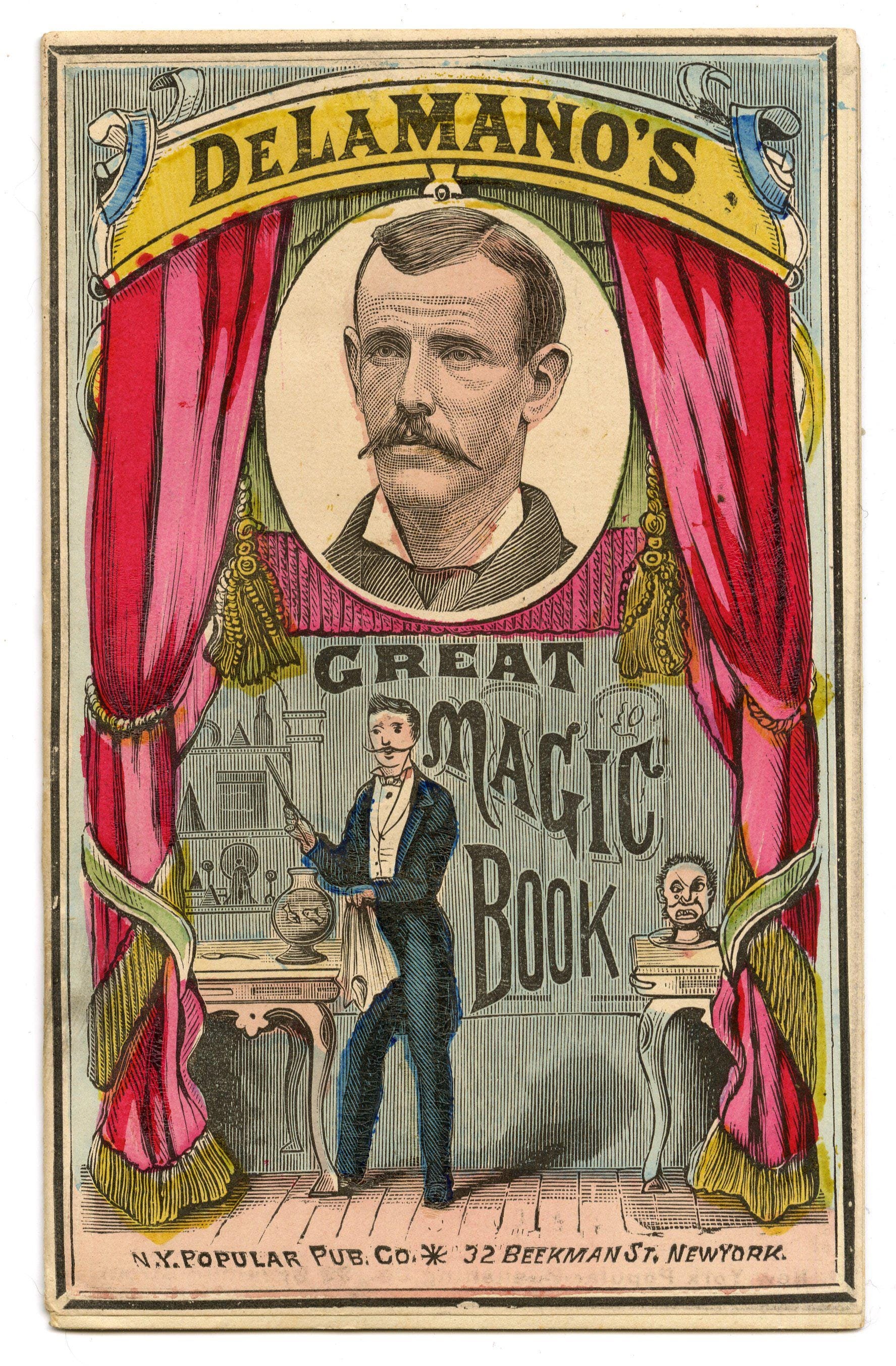 CONJURING or MAGIC BOOK - Circa. 1890, original & antique