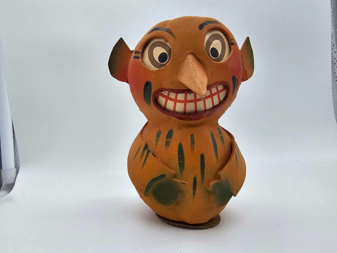 HALLOWEEN CANDY CONTAINER. German Gremlin, Circa 1920. Original ...