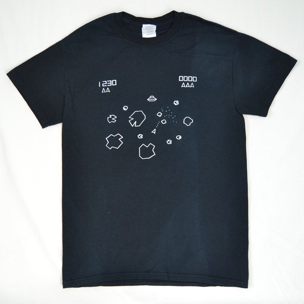 Vintage Asteroids Video Game T Shirt  Professionally Screenprinted &  Free Shipping!!!
