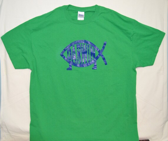 Vintage Darwin T Shirt Professionally Screenprinted and