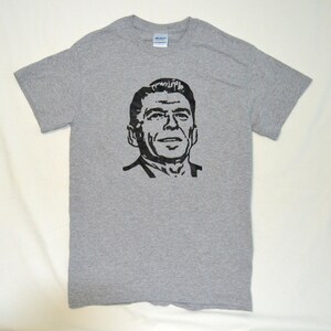 Vintage Ronald Reagan T Shirt.  Professionally Screenprinted and Free Shipping!!