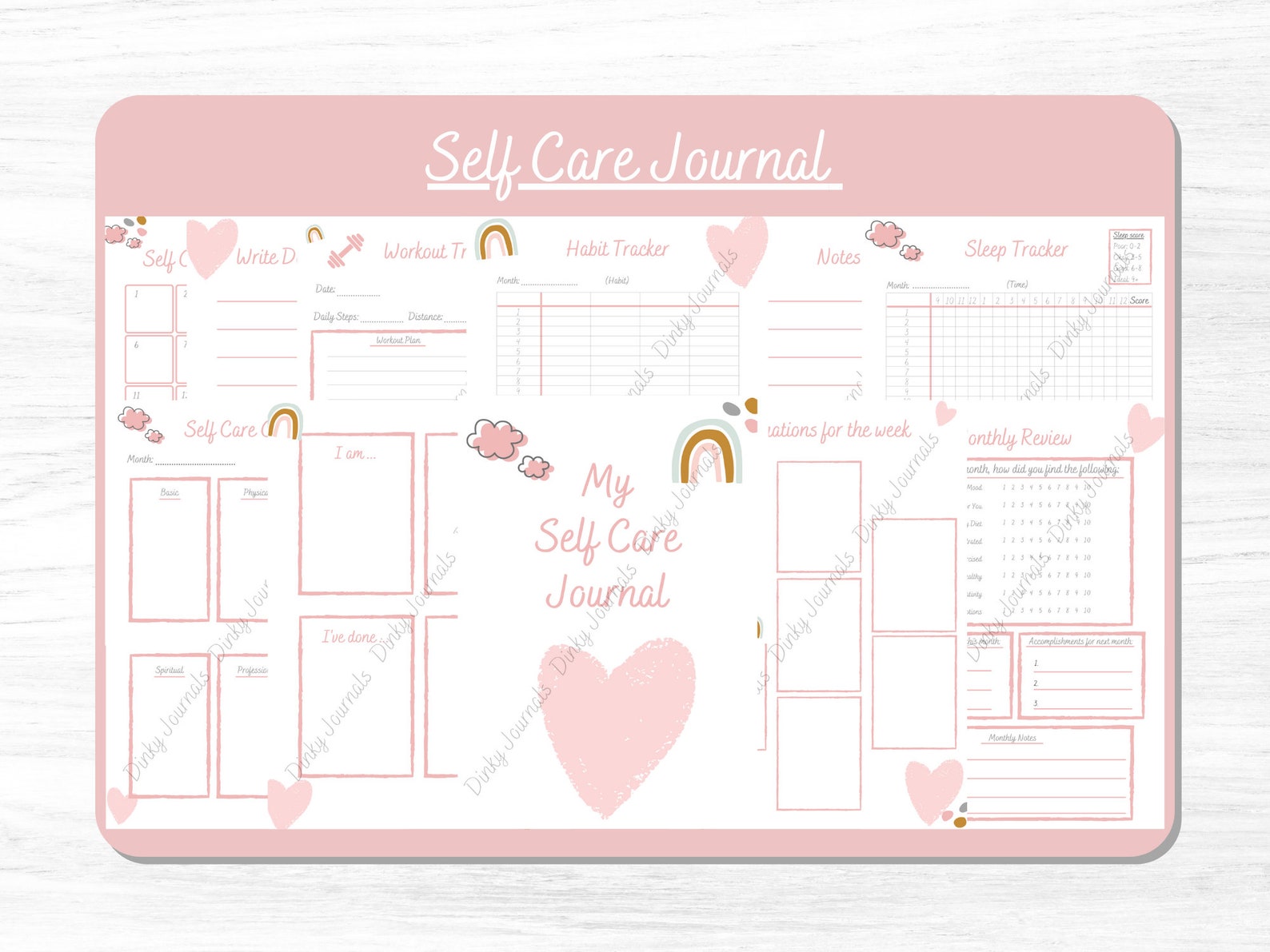 Printable Self Care Journal Self Care Journal Template Self Love Printable Self Care Journal Self Care Journal Template Self Love