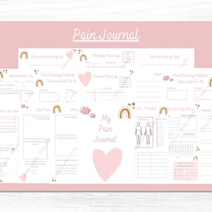 Pain Tracker | Personal Printable Pain Journal | Chronic Pain Tracker | Printable Pain Tracker | Pain Management Journal |