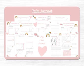 Schmerz Tracker | Personal Printable Pain Journal | Chronischer Schmerz Tracker | Druckbarer Schmerz Tracker | Schmerzmanagement Journal |