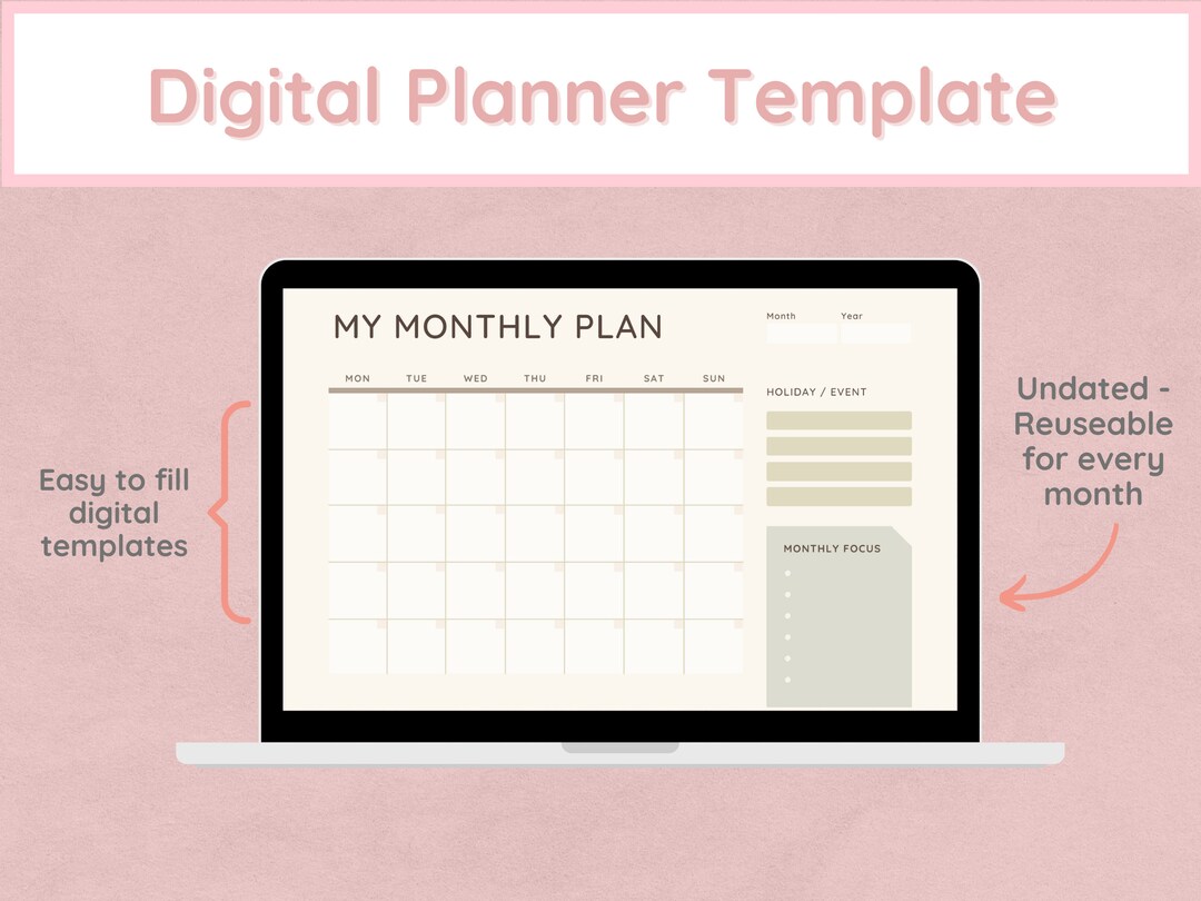 Daily Digital Planner Insert | Printable Planner Insert | Printable ...